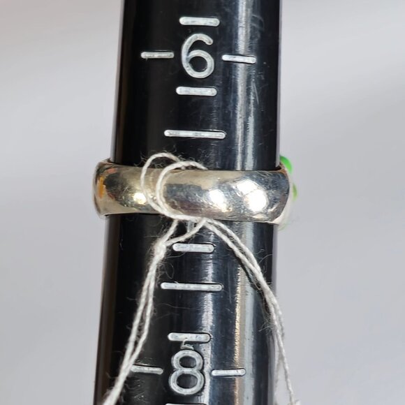 Barse Sterling Silver 925 Bezel Set Blue & Green Turquoise Coral Ring Size 7 - Picture 6 of 8